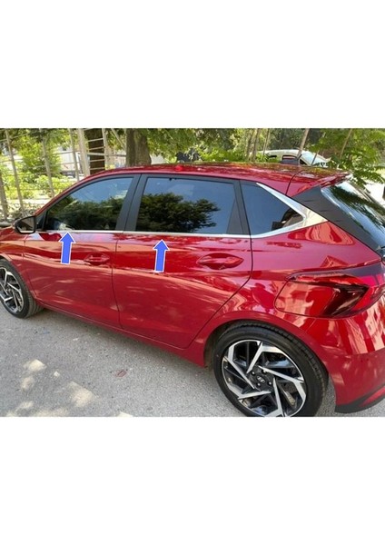 Hyundai I20 Krom Cam Çıtası 8 Parça 2020 ve Üzeri Paslanmaz Çelik