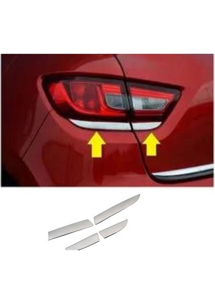 Renault Clio 4 Hb Krom Stop Alt Çıta 4 Parça 2012-2018 Paslanmaz Çelik