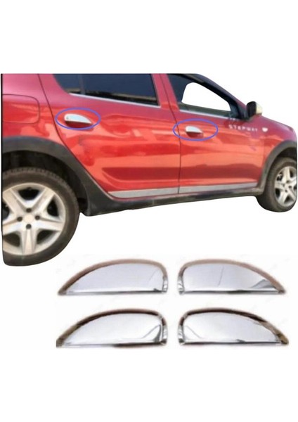 Dacia Sandero Stepway Krom Kapı Kolu 4 Kapı 2012 Üzeri Paslanmaz Çelik