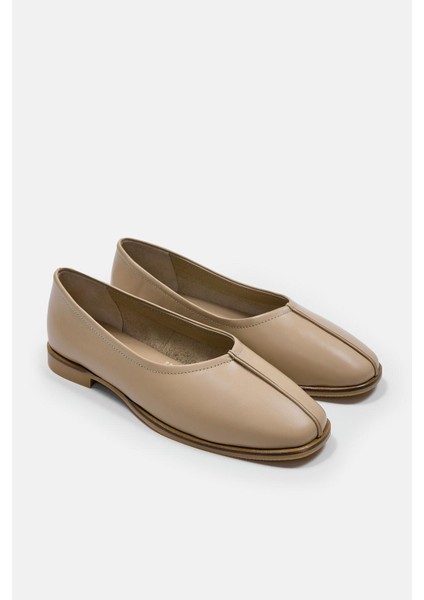 Tayga Nude Hakiki Deri Kadın Babet indirimleri