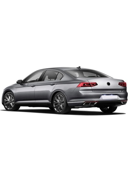 Vw Passat B8.5 Krom Egzoz Görünümü Difüzör 3 Prç. 2019 > P.çelik
