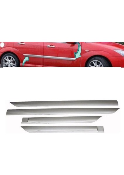 Ford Focus 1 Krom Yan Kapı Çıta 4 Kapı 1998-2005 P.çelik Hb-Sedan Uyumlu