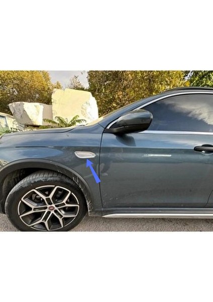 Fiat Egea Krom Sinyal Çerçevesi 2 Parça 2015 Üzeri Paslanmaz Çelik