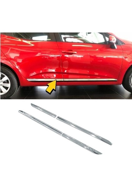 Renault Clio 5 Hb Krom Yan Kapı Çıtası 4 Kapı 2020 P.çelik