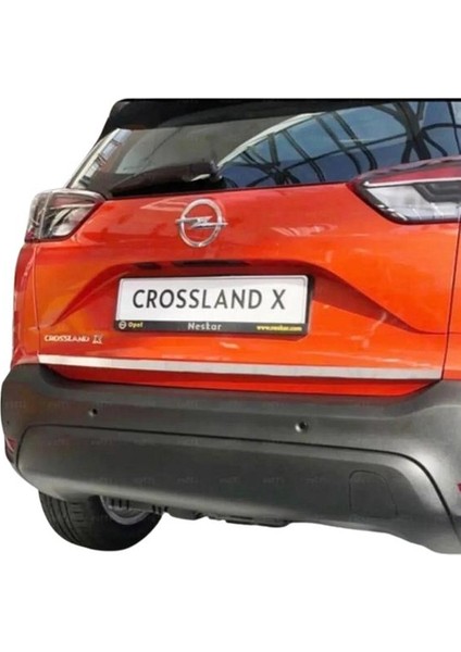 Opel Crossland x Krom Bagaj Alt Çıtası 2017 > P.çelik