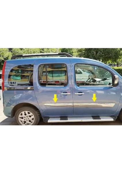 Renault Kangoo Krom Yan Kapı Çıtası 4 Kapı 2008-2011 Arası Paslanmaz Çelik