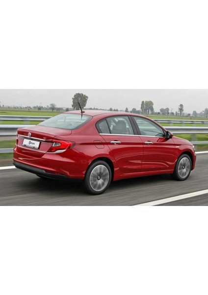 Fiat Egea Sedan Uyumlu Krom Stop Kaşı 3 Parça 2015 ve Üzeri Paslanmaz Çelik