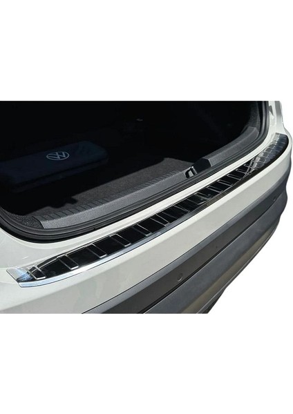 Volkswagen Taigo 2022> Krom Arka Tampon Üstü Koruma P.çelik