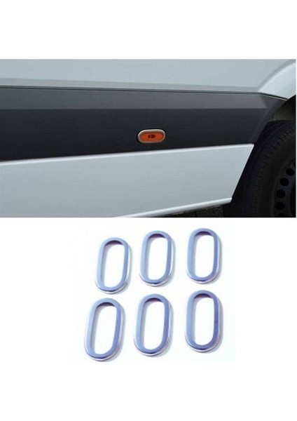 Mercedes Sprinter W906 Krom Yan Reflektör Çerçevesi 6 Parça 2006-2018 Arası Parça Çelik