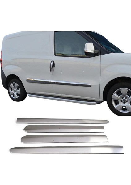 Fiat Doblo Krom Yan Kapı Çıtası 4 Kapı 2010 Üzeri P. Çelik