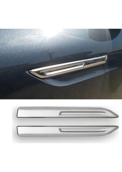 Megane 4 Yan Çamurluk 2 Parça Paslanmaz Çelik 2016 > Üzeri