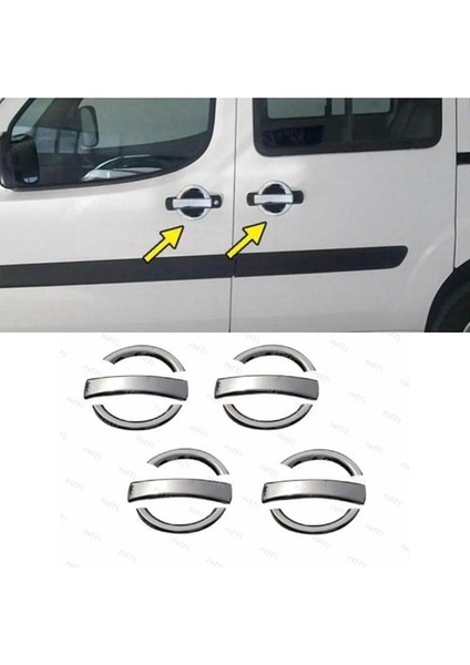 Fiat Doblo Krom Bagaj Alt Çıtası 2010 Üzeri P. Çelik