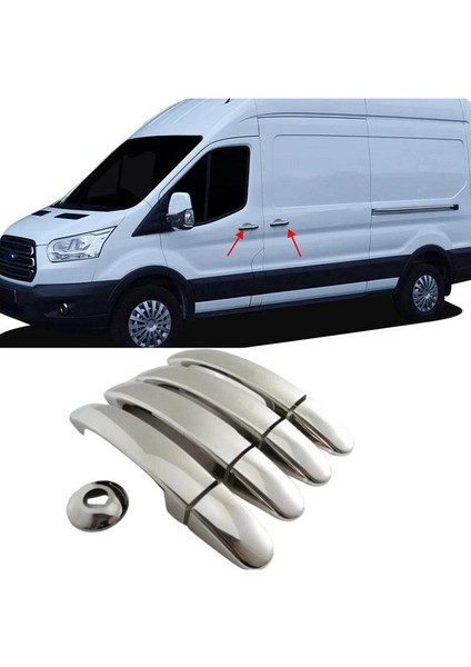 Ford Transit Krom Kapı Kolu 4 Kapı 9 Parça 2013 Üzeri P. Çelik