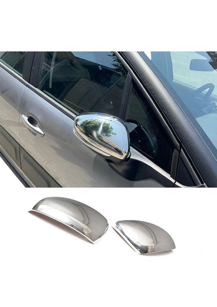 Citroen C3 Krom Ayna Kapağı 2 Parça 2017 > Paslanmaz Çelik