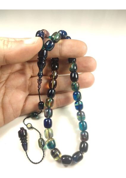 Bünyamin Barlak Usta Eseri Kuru Torna El Işi Tribüşon Ateş-I Kehribar Sertifikalı 5983 indirimleri