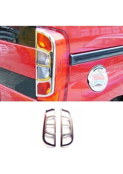 Fiat Fiorino Krom Stop Çerçeve 2 Parça 2008 Üzeri P.çelik Uyumlu