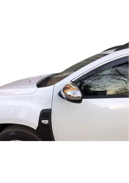 Dacıa Duster Krom Ayna Kapağı 2 Pcs. 2018 ve Üzeri P.çelik Uyumlu