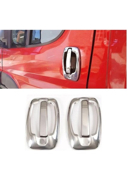 Fiat Ducato Krom Kapı Kolu + Çerçeve 2 Kapı 2006 ve Üzeri