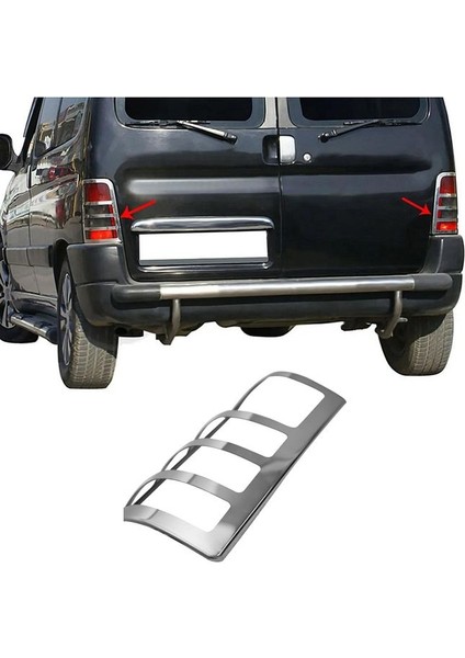 Peugeot Partner Krom Stop Çerçeve 2 Parça 1996-2008 Arası Paslanmaz Çelik