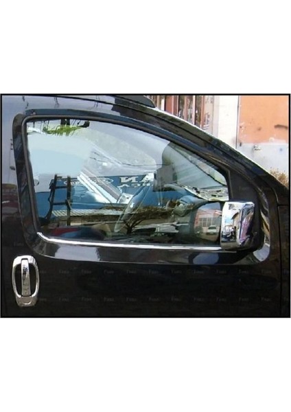 Peugeot Bipper Uyumlu Krom Cam Çıtası 2 Prç. 2008 ve Üzeri Paslanmaz Çelik