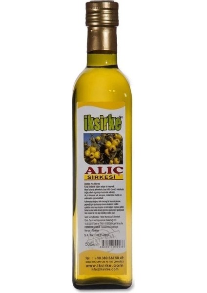 Sirke Alıç Sirkesi 2 x 500 ml + Ekşi Elma Doğal Sirkeli Içecek 2 x 500 ml fiyatları