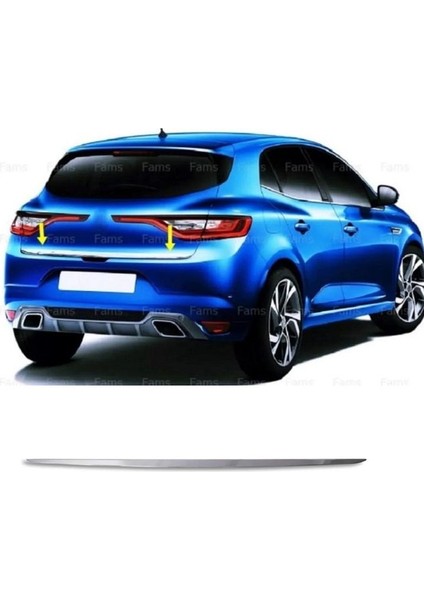 Renault Megane 4 Hb Krom Bagaj Alt Çıtası 2016 Üzeri P. Çelik