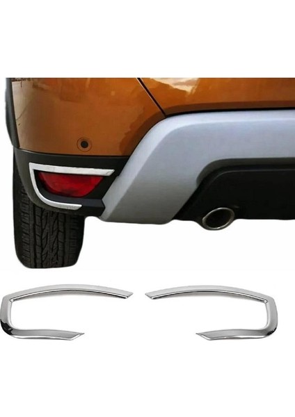 Dacıa Duster Krom Arka Reflektör Çerçevesi 2 Parça 2018 ve Üzeri Paslanmaz Çelik