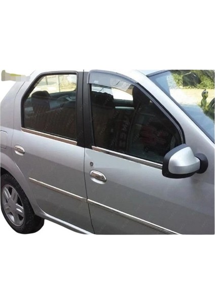 Dacia Lodgy Krom Cam Çıtası 4 Prç. 2012 Üzeri P. Çelik Uyumlu