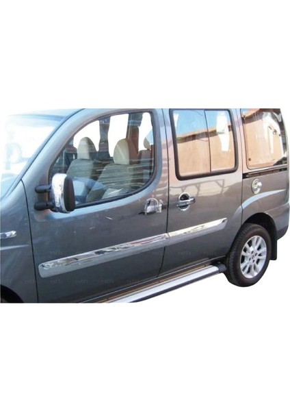 Fiat Doblo Krom Yan Kapı Çıtası Geniş 4 Kapı 2006-2010 P. Çelik