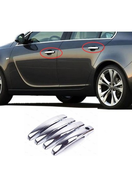 Opel Insignia Krom Kapı Kolu 4 Kapı 2008-2017 Arası P. Çelik