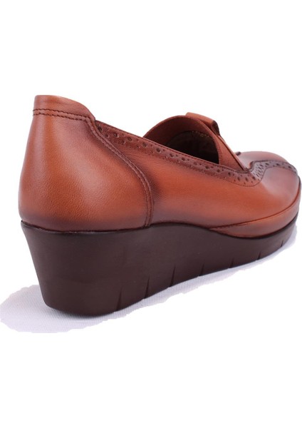 DZA32-888 Taba Ortopedik Günlük Deri Kadın Ayakkabı fırsatları