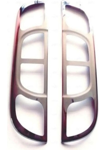 Uyumlu Citroen Nemo Krom Stop Çerçeve 2 Parça 2008 Üzeri Paslanmaz Çelik