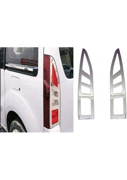 Citroen Berlingo Uyumlu Krom Stop Çerçeve 2 Parça 2008-2012 Arası Paslanmaz Çelik