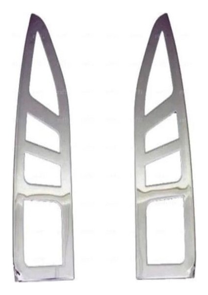 Citroen Berlingo Uyumlu Krom Stop Çerçeve 2 Parça 2008-2012 Arası Paslanmaz Çelik