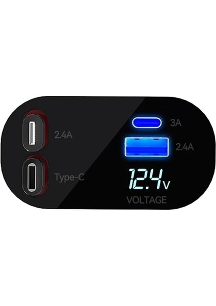 USB C Araç Şarj Aleti,4'ü 1 Arada Hızlı Şarj Araç Güç Adaptörü | 66W Araç USB Şarj Cihazı Çok Bağlantı Noktalı Evrensel Arabalar Off-Road Araçlar, Arabalar Için Çakmak Şarj Cihazı indirimleri