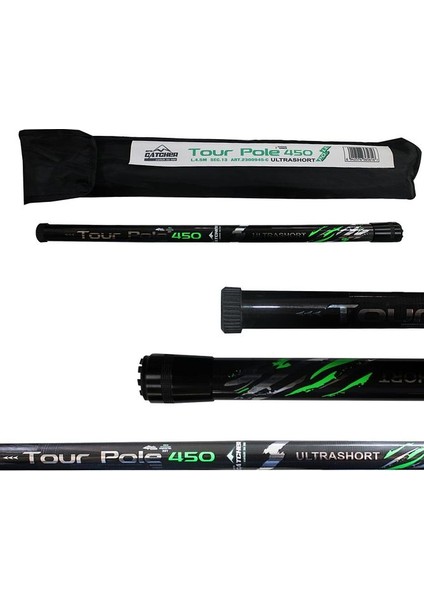 Tour Pole Carbon Kısa Göl Kamışı - 4.50 mt | 10-40GR