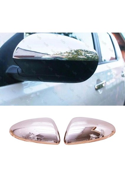 Nissan Qashqai J10 Krom Ayna Kapağı 2 Parça 2007-2014 Paslanmaz Çelik