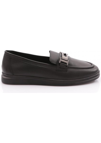 981G Kadin G Metal Tokali Loafer Ayakkabi