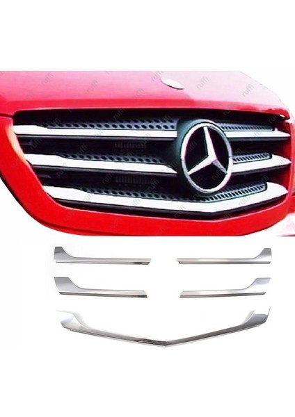 Mercedes Sprinter W906 Krom Ön Panjur 5 Prç. 2013-2018 P.çelik Uyumlu