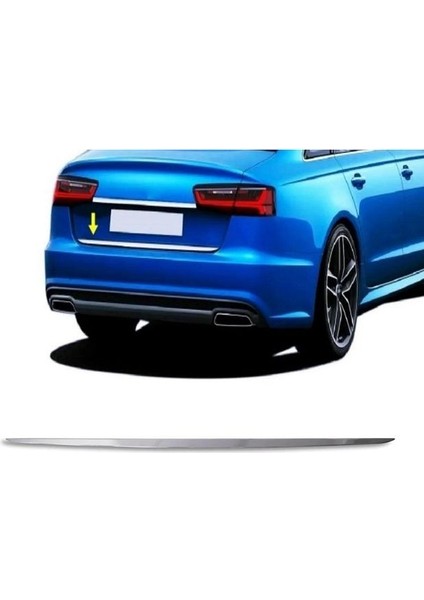 Audi A6 Krom Bagaj Alt Çıtası 2018 Üzeri Paslanmaz Çelik