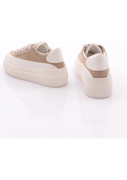 ES1501 Kadın Bağcıklı Kalin Taban Spor Ayakkabı modelleri