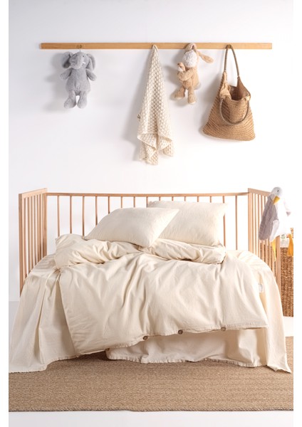 Luna Natural Bebe %100 Pamuklu Yıkamalı Nevresim Takımı 100*150
