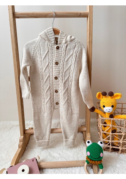 Bej Triko Örme Tulum %100 Pamuk Unisex modelleri