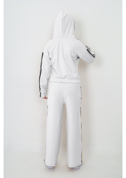 Kız Çocuk %100 Pamuk Kapüşonlu Uzun Kol Oversize Alt&üst Eşofman TAKIMI-AÜT-2024 indirimleri