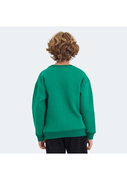 LOGAN Unisex Çocuk Sweatshirt Yeşil