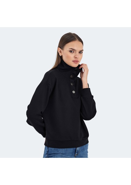 VIDAL Kadın Oversize Sweatshirt Siyah modelleri