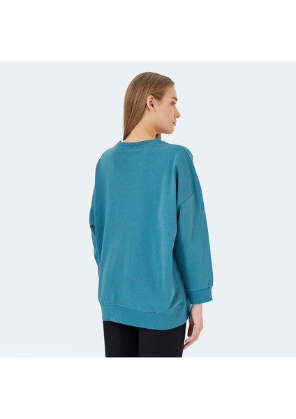 VIKENTI SW Kadın Oversize Sweatshirt Petrol fiyatları