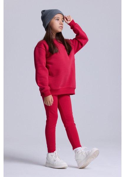 (Kids Girl) Kuplu Şardonlu Sweatshirt modelleri