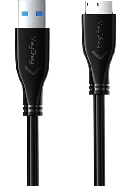 USB 3.0 Micro B Şarj ve Data HDD Kablosu 1 Metre