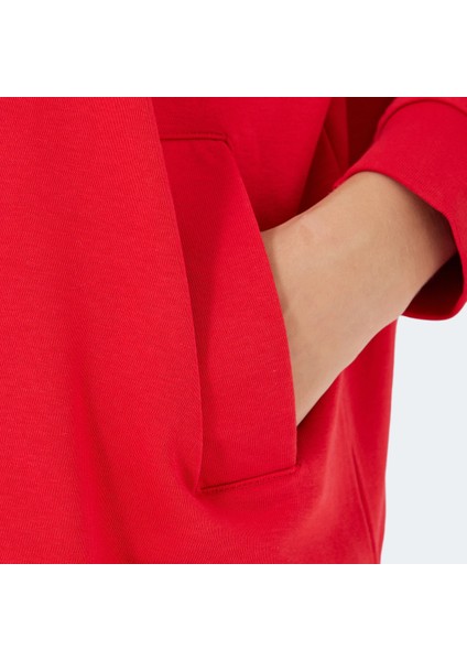 VIKENTI SW Kadın Oversize Sweatshirt Kırmızı indirimleri